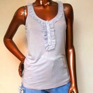NWOT Banana Republic Pearl Gray Tank Top